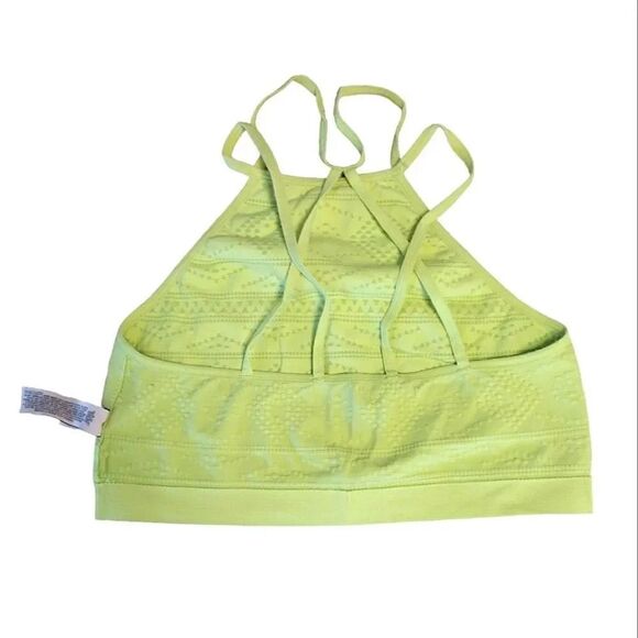 Victoria's Secret 2016 Neon High Neck Strappy Textured Bralette Small - Picture 11 of 14